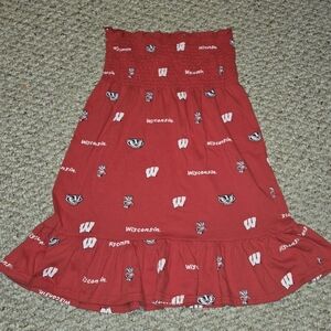 E5 College Classics Wisconsin Badgers Red Sundress Women's Size Small